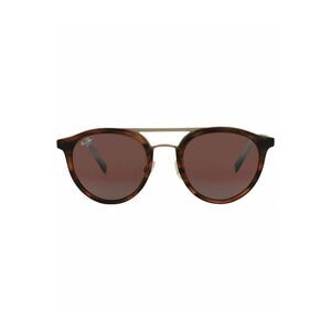Maui Jim Round-Frame Acetate with Stainless Steel Sunglasses Brown Unisex-Adult